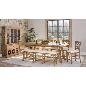 Table and Chair Set with Bench
